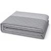VKZ Trapuntino Matrimoniale Leggero, Piumino Estivo per Letto Matrimoniale, Trapunta Leggera Primaverile ed Estiva, Coperta Trapuntata,Grigio chiaro