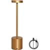SUAVER Lampada da Tavolo Metallo, Ricaricabile Lampada da Scrivania LED Touch 3 Modalità di Colore,Dimmerabile Luce di Lettura Lampada da Scrivania per Comodino,Sala da Pranzo,Camera da Letto