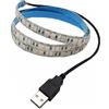 Vrabocry Striscia luminosa a LED alimentata tramite USB, 1 m, 5 V, 30 LED SMD5050, 395 nm-405 nm, luce nera ultravioletta per fluorescenti, stampa 3D, custodia per computer, poster UV, vernice per corpo UV (2
