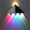 Mengjay Lampada da Parete ad Alta Potenza a LED 5W, Luci da Muro Forma Triangolare, Applique Stile Moderno,Colore: RGB,Per camera da letto soggiorno sala da pranzo