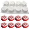 XiaoShenLu stampi in Silicone per Dolci, stampi Silicone per Bigné,Pudding e Cubi di Ghiaccio, 6 fori crema Fiore a spirale
