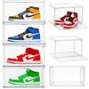 HAND Espositore per Scarpe Trasparente in Acrilico Rigido - Box Impilabile con Chiusura Magnetica, Scatola Porta Scarpe Salvaspazio per Sneakers, Borse e Accessori (4 Box, X - LARGE)