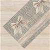 IlGruppone Tappeto Cucina Antiscivolo Made in Italy Passatoia Antimacchia Multiuso Corridoio Soggiorno Lavabile in Lavatrice - FioccoBeige - 50x100 cm