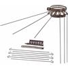 LoviStore Stendibiancheria a Raggi Raggiera Nero Bianco Marrone Stendino Stendipanni Ideale per Tubi Diametro 8-13 cm per Stufa Pellet o Legna, 6 Aste, Universale Colori Vari (Bianco)