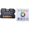 Vrabocry RGBWC LED Controller Touch Panel DC 5 - 24 V 50 A (12 V Max 480 W, 24 V Max 960 W) RF Universal Wireless Remote Distanza 20 m Montaggio a parete per 5050,2835, COB RGBW LED Strip