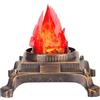 Generico Falò finto, finto fuoco di Halloween, lampada da falò a LED 3D con fiamma artificiale realistica per decorazioni per feste di Halloween, Natale e festival