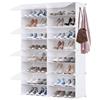 LANTUS Scarpiera, Mobile per Scarpe, Armadio per Scarpe con Porta, Scatole per Scarpe, per Ingresso, Soggiorno, Camera, 83 x 32 x 125,5 cm (Bianco)