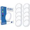 HYBEC - Plafoniera LED Esterno, Lampadario Bagno, Lampada Soffitto, Lampada Cucina, 4000ºK 20W (Pack 10)