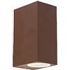 Qazqa baleno - Appliques Rustico - 2 luce - L 65 mm - Ruggine - Design I Rustico - Illuminazione esterna