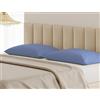 BANZAII TEXTILE INNOVATOR ONLINE Banzaii Coppia Federe per Cuscini Letto 100% Puro Cotone Traspirante, Anti Acaro, Alta Qualità 50x80 cm, Made in Italy, Azzurro Scuro
