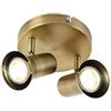 Qazqa karin - Faretto Moderno - 2 luce - Ø 160 mm - Bronzo - Design - Soggiorno I Camera da letto I Sala da Pranzo I Cucina