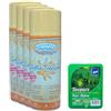 MANIOLAV HYGIENFRESH TINTOLAV Set 4 Pezzi Deodorante Salva Tessuti Spray, fragranza Soffio Tropicale Formato 400ml più Gel assorbi odori a Lunga Durata Profumazione Assortita 150 G