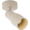 Qazqa stanley - Faretto Moderno - 1 luce - Ø 8 cm - Beige - Moderno - Soggiorno I Camera da letto I Sala da Pranzo I Cucina