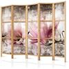 murando - Paravento da Interno 225x172 cm XXL Fiori 5 Pannelli Divisori Stampa Unilaterale su Tela in TNT Separe Divisorio per Ambienti Ufficio Paraventi Decorazioni Legno - Floreale b-C-0390-z-c