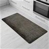 Comart - Tappeto Cucina Manhattan - Impermeabile - Antiscivolo - Antimacchia - PVC Intrecciato - Passatoia Effetto Metallico Cangiante - per Corridoio, Cucina e Bagno - Brown Chocolate - 50x100 cm