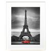 BD ART Cornice Portafoto Bianca 40 x50 cm con passepartout 30 x 40 cm, Plexiglass