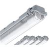 CLAR - Plafoniera Stagna LED 18W, 120cm, 1 Tubo, Senza Tubi Inclusi (Pack 5)