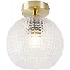 Qazqa sphere - Lampada da soffitto Art déco - 1 luce - Ø 200 mm - Oro/Ottone - Art déco - Soggiorno I Camera da letto I Sala da Pranzo I Cucina