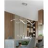 Hsyyz Lampada a sospensione/con telecomando Lampada a sospensione a LED Tavolo da pranzo moderno Plafoniera dimmerabile Lampadario regolabile in altezza Design a spirale Illuminazione a sospensione