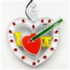 Yinyimei Lampada da Tavolo Wedding LED Car Decoration Atmosphere Lampada Black Heart Light DJ RGB Colorful Music Sound Lamp Decorative Light Love (Color : Red)