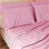 PETTI Artigiani Italiani - Set Lenzuola Cotone Piazza e Mezza 3 Pezzi, Completo Letto con Lenzuolo Sopra, Lenzuolo Sotto con Angoli Elasticizzati e 1 Federa Lenzuola Rosa