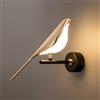 SQWHIIY Gazza LED Luce Moderna Lampada da parete for uccelli Camera da letto Comodino Soggiorno Girevole Regolabile Art Déco Interni Lampada da sfondo TV Camera da letto di hotel di lusso Creativa (Color : W