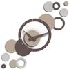 Giallobus - Orologio da Parete Adesivo Modulare Geotime - Bubbles - Legno Mdf - Geotime - 07B_Slate - Orologio da parete moderno - Numeri adesivi 3d - Costruzione modulare