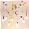 Generic Luce a Sospensione retrò E27 Light Multicolore, lampadario a Sospensione Vintage di Luce sospesa con Cavo Regolabile, Lampada a Ciondolo Ragno a soffitto Fai -da -Te, Decorazione per la casa