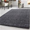 Teppium Moderno Tappeto Salotto 120 x 170 cm Grigio - Shaggy Tappeto per scendiletto Camera da Letto, Cucina y Soggiorno - Tappeto Morbido y Fluffy, Monocromatico, facile manutenzione