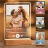 Maverton Targa Spotify Personalizzata - Quadro in 3D personalizzabile con codice QR - regalo personalizzato con foto - Lampada con canzone Spotify - Idea regalo - regalo di Natale - Dimensioni: L/XL