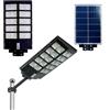 TANIASHOP Lampione Stradale Solare 1500W Faro Led con Pannello Solare con Sensore Crepuscolare Impermeabile IP67 Luce Bianco Freddo 6500K Led Esterno con Telecomando
