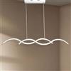 maolo lampadario a Sospensione Moderno a LED da Soffitto a Forma di Onde Sospeso 25W Plafoniera Colore Bianco per Soggiorno Sala da Pranzo Cucina Stanza degli Ospiti (Luce calda 3000K)