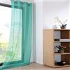 Caritex Tenda arredo Velata Monna 140x280 cm con Borchie R710 Acquamarina