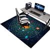 KQIEJUY Tappeto Sedia Gaming 120 x 130 cm, Tappeto Sedia Ufficio, Tappeto Salvapavimento Antiscivolo, Tappeto per Sedia con Ruote, Tappetino per Sedia da Scrivania, Tappetino Protettivo per Pavimenti Duri