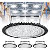 Viugreum 4PACK 500W Proiettore Faretto LED Lampadario UFO Lampada Interni Industriale LED 50000LM 6500K, Impermeabile IP65 Fari Potente Risparmio Energetico Faretto per Soggiorno Officine e Case