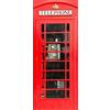 A.Monamour Adesivo Porta Autoadesiva Cabina Telefonica Rossa Di Londra Vinile PVC Adesivi per Porte Interne 3D Pellicola Adesiva Poster Sticker Murale Decorazione da Parete Carta da Parati