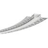 VR VETRINEINRETE Vetrineinrete® Profilo in alluminio flessibile curvabile da incasso per controsoffitto in cartongesso per strip led con cover opaca 1,5 Mt