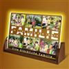 YINYIFANS Cornice fotografica personalizzata con luce notturna a LED e placca in vetro acrilico con foto personalizzata,ideale per regali di famiglia,genitori,amici,foto ricordo(Stile 6)