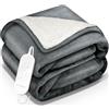 sinnlein® Coperta Elettrica 200x180cm con spegnimento automatico | 9 Livelli di Riscaldamento, Timer, Riscaldamento Rapido, Per Divano, Letto