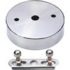 Othmro Kit di 3 plafoniere da 7,9 cm, piastra da soffitto vintage con gancio, kit per lampadario retrò con tutti gli accessori di montaggio per appendere la lampada a sospensione a catena o il