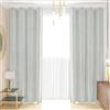 PETTI Artigiani Italiani - Tende Velluto a Pannelli per Interno con Anelli 2 Pezzi 140x280cm, Tenda Velluto Camera da Letto e Soggiorno Oscuranti Isolanti e Moderne, Grigio Chiaro, 100% Made in Italy