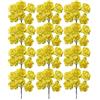 PuntoCasaStore 72 PZ Fiori Artificiali FIORELLINO Giallo 3X11 CM BOMBONIERA SEGNAPOSTO Composizione confettata, Nascita, Battesimo, Matrimonio, Comunione, Laurea