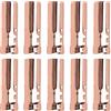 Restokki Tubo portalampada da 10 Pezzi, Base per candelabri in Ferro con Tubo Metallico E14 per lampadari di Cristallo per la casa, lume di Candela, Illuminazione Fai da Te(Oro Rosa)