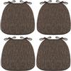 VEAI Cuscini per Sedie da Cucina con Cinghie Set 2/4/6 Cuscini di Seduta, Confortevole Cuscini Sedie Cucina Trapezio 43 * 41 * 35cm Cucina Lavabili Antiscivolo(Color:A5,Size:4pcs)