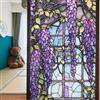 WAZUBC 2 Pezzi Pellicola per Finestre in Vetro Colorato, 45 x 100cm Pellicola Adesiva Statica in PVC Opaca per Privacy su Vetri delle Finestre, Soggiorno, Decorazione Casa Feste (Stile O)