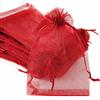Duories 50 Sacchetti in Organza riempire,Sacchetti Regalo in Organza,Sacchetti Regalo con Cordoncino,Sacchetti per Festival,Feste,Matrimoni,bomboniere,Sacchetti per Gioielli,Lavanda,7 x 9 cm,Rosso Vino