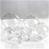 C.X.Y. 50 PZ Sfera Rotonda Trasparente Plastica Appeso Porta Regalo Bomboniera (TRASPARENTE, 4cm/50pz)