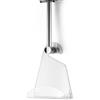 AQA DESIGN Mensola doccia con 2 ripiani, porta shampoo e bagnoschiuma, shower caddy in plexiglass, porta shampoo doccia da appendere, montaggio senza fori/da parete - Trasparente - 24x10x31,5 cm