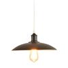 Mengjay Lampada a Sospensione Vintage Industriale Edison Illuminazione a Soffitto Metallo Plafoniera Classica per Sala Bar Ristorante Ufficio Retro, Senza Lampadina, E27 Lampadario (nero)