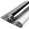 MOCNT Pellicola Oscurante per Vetri Pellicola Specchio Unidirezionale Pellicola Privacy Adesivo per Protezione Solare Pellicola Riflettente Finestre Grigio Chiaro 60cmX300cm